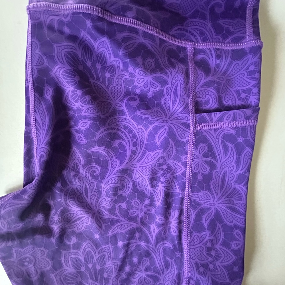 Constantly Varied Gear Violet Patterned Leggings - Picture 2 of 3